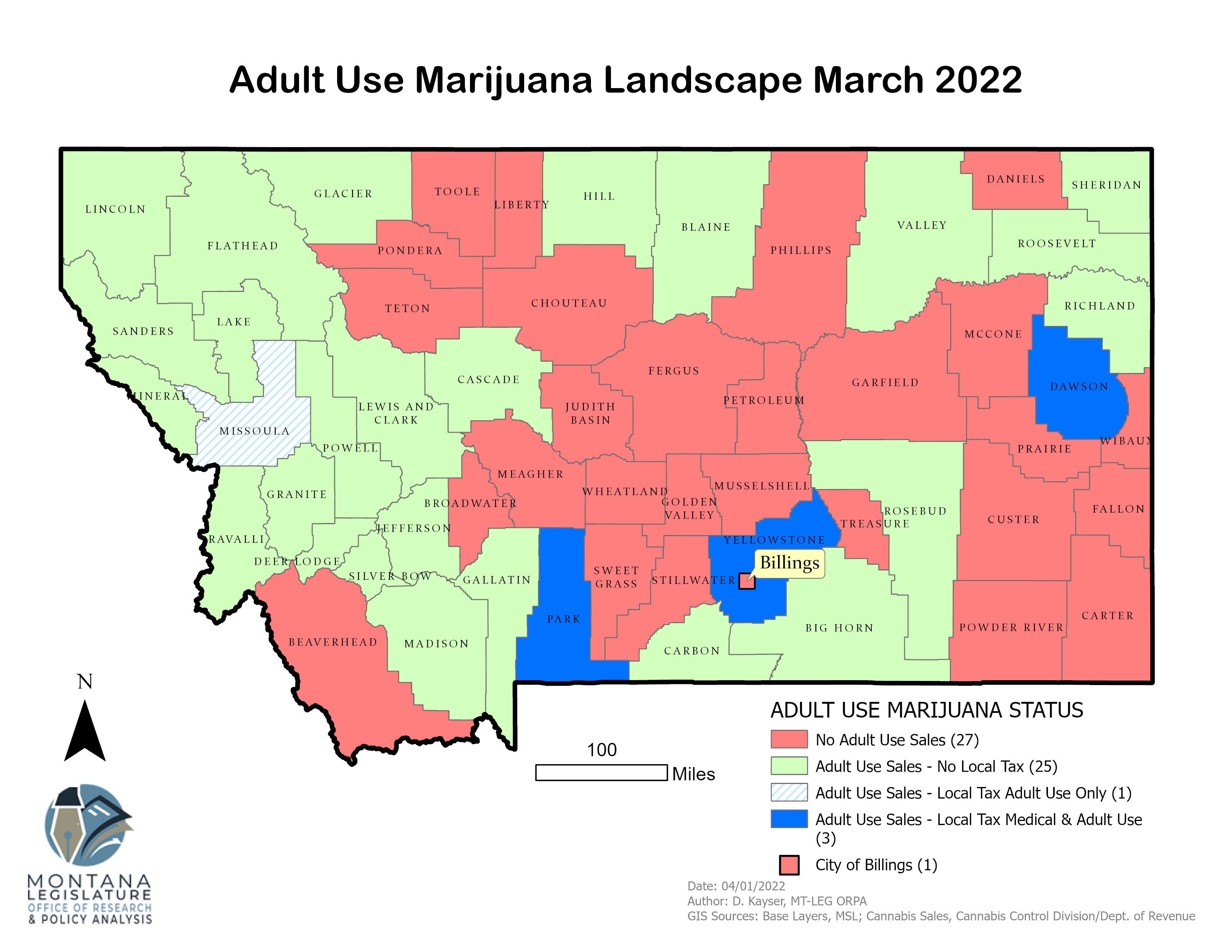 Marijuana Landscape March 2022